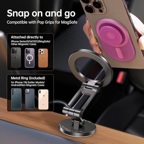 Fits MagSafe Car Mount Magnetic Phone Holder for Dash and Tesla