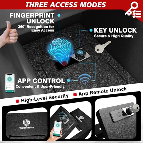 for 2026+ Tesla New Model Y Juniper Center Console Safe Gun Safe Vault Hidden Console Storage LockBox Anti