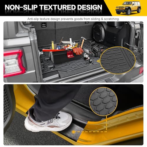 Trunk Mat with Door Sill Guards for 2018