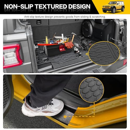 Trunk Mat with Door Sill Guards for 2018