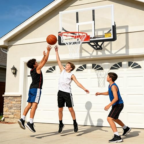 54.5" Wall Mounted Basketball Hoop