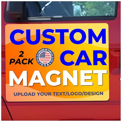 Custom Car Magnet 18x24 Inch 30 Mil 2 Pack