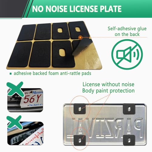 Black American Flag License Plate Frame