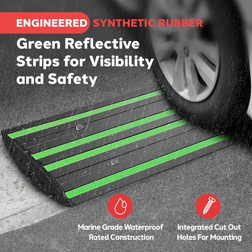 8 ft. Rubber Curb Ramp Set (2 Count)