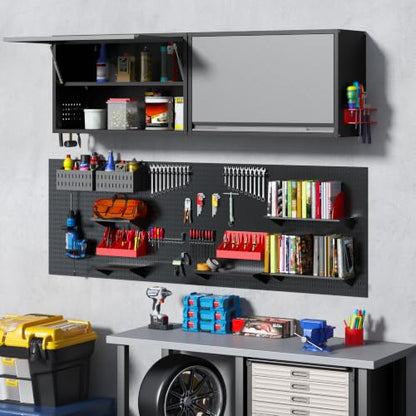 Metal Wall Cabinet with Adjustable Shelves