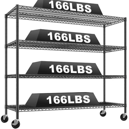 4 Tier Heavy Duty Metal Shelving Unit