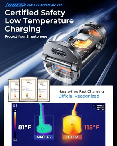 Upgraded】 125W Car Charger USB C Super Fast Charging