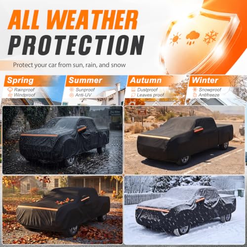 Car Cover for Chevy Silverado 1500 Crew Cab 6.6 ft Bed 2000