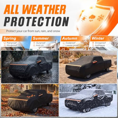 Car Cover for Chevy Silverado 1500 Crew Cab 6.6 ft Bed 2000