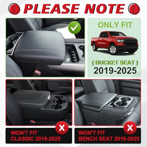 Armrest Cover for Ram1500 2500 3500 2019