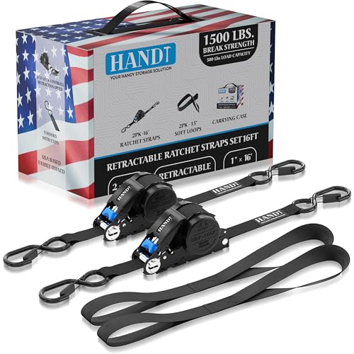 USA Based Retractable Ratchet Straps (2 Count)
