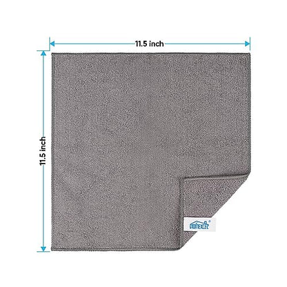 Grey Microfiber Cleaning Cloth (24 Count)
