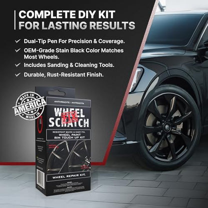 Anthracite Rim Touch Up Paint Wheel Scratch Repair Kit