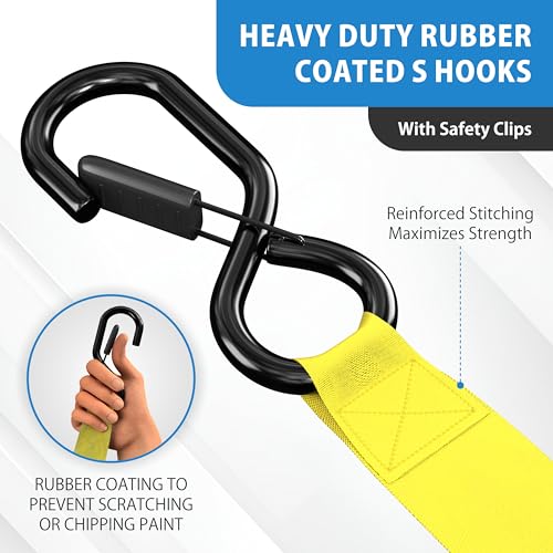 USA Based Retractable Ratchet Straps (2 Count)