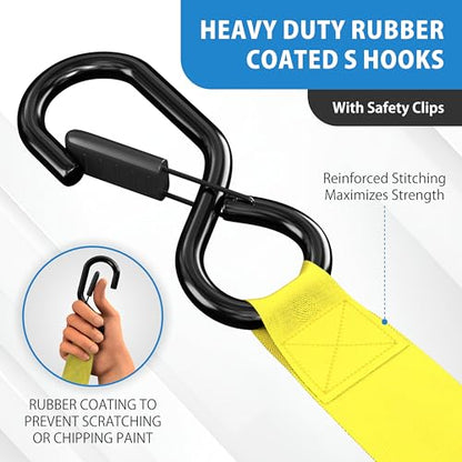 USA Based Retractable Ratchet Straps (2 Count)