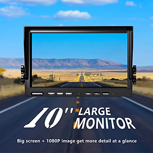 10'' 1080P Wireless Backup Camera System (2 Count)