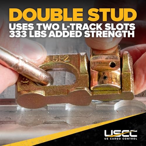 Double Stud L Track Fitting with Pear Link (20 Count)
