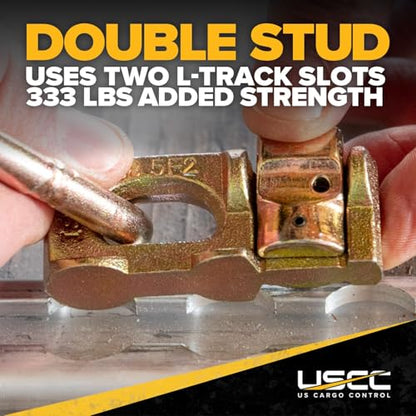 Double Stud L Track Fitting with Pear Link (20 Count)