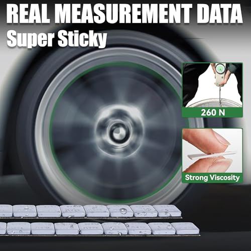 1 4 oz Stick On Wheel Weights 715pcs 5kg Bulk Pack Low Profile Grey