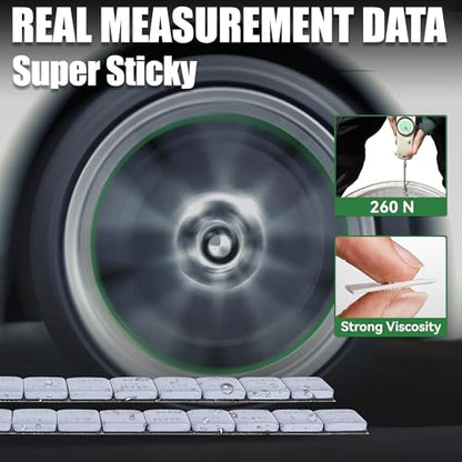 1 4 oz Stick On Wheel Weights 715pcs 5kg Bulk Pack Low Profile Grey