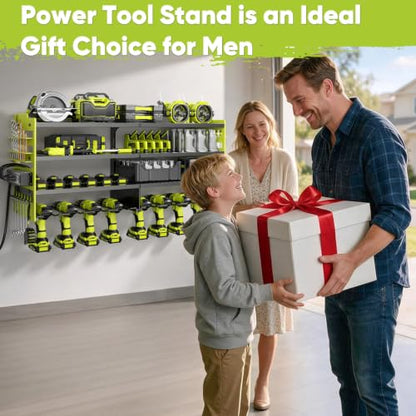 Upgrade Power Tool Organizer Wall Mount with Charging Station