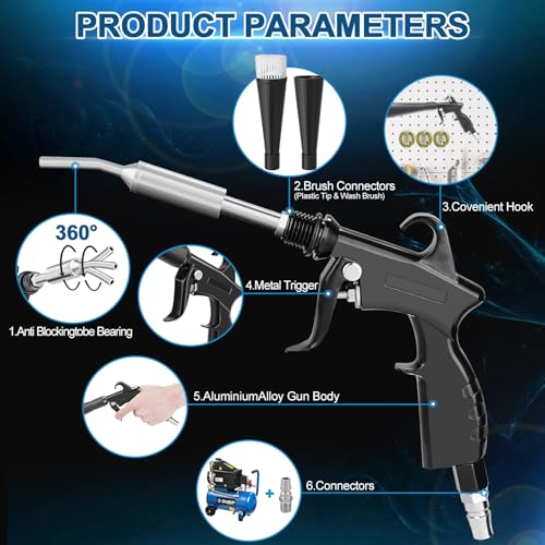 Detailing Car Cleaning Gun Interior Dryer Air Blow Gun