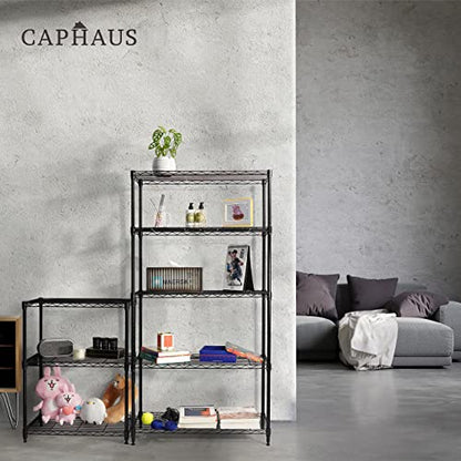 4 Tier Adjustable Height Wire Shelving Unit (4 Count)
