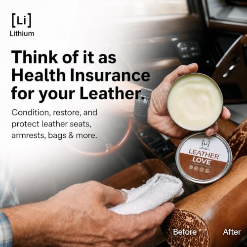 Lithium Leather Love Car Leather Cleaner and Conditioner (8 Ounce)