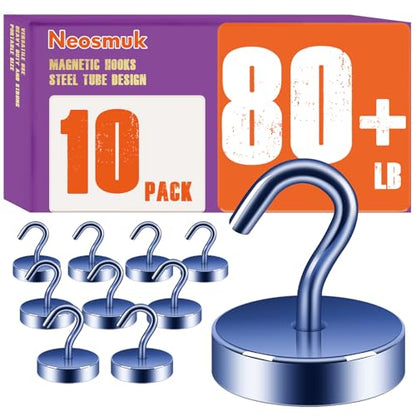 Magnetic Hooks Steel Tube Design for Cruise (10 Count)
