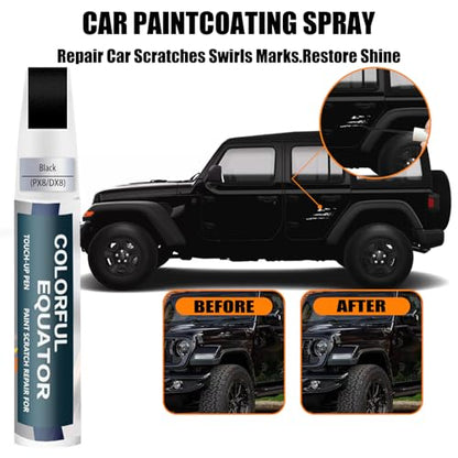 PX8 DX8 Black Touch Up Paint for Jeep