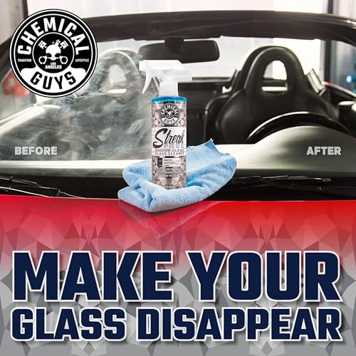 Streak Free Window Clean Auto Glass Cleaner Bundle with Waffle Weave Microfiber Towel