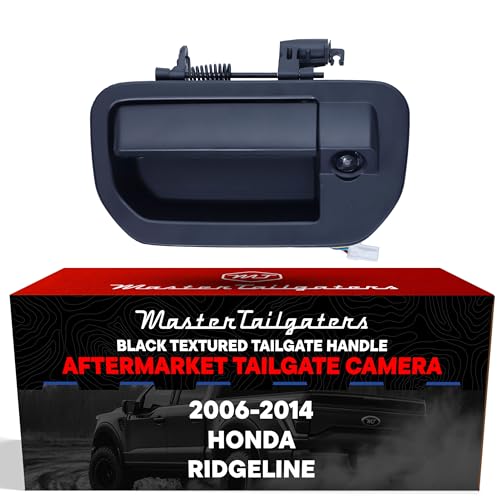 Black Tailgate Handle with Backup Camera Replacement for Honda Ridgeline