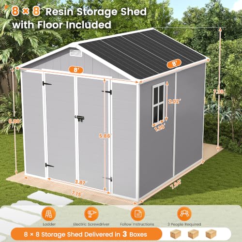 Storage Shed 8x8 FT