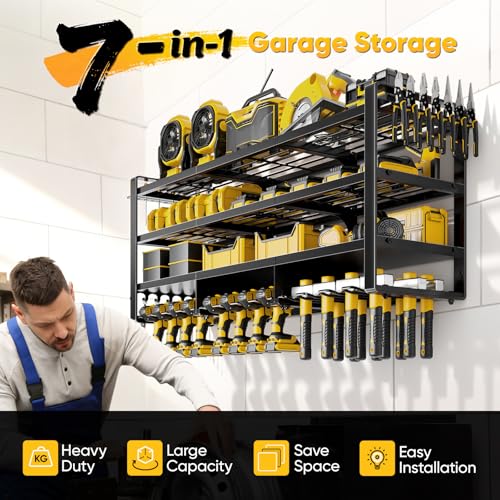 49" W Large Power Tool Organizer Wall Mount