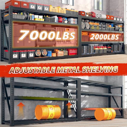 8000LBS Heavy Duty Garage Shelving (4 Count)