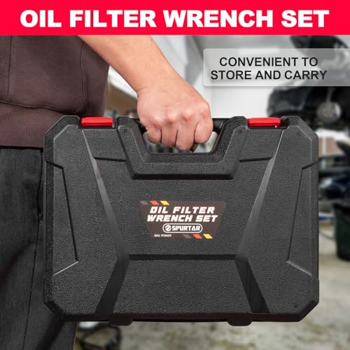 7pcs Swivel Oil Filter Wrench Set (7 Count)