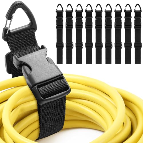 9 Pack Adjustable Extension Cord Holder Straps (9 Count)