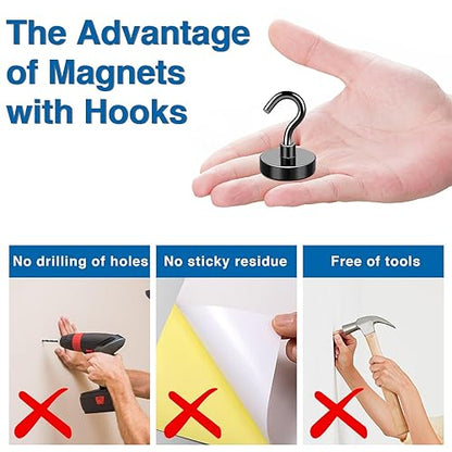 Magnetic Hooks (25 Count)