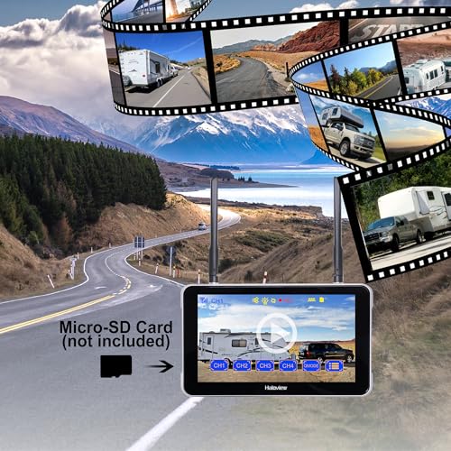 Byte Tango BT6 Touch RV Backup Camera Wireless 2.4G Digita FHD 1080P DVR Rearview and 5.5" Touch Screen Monitor System for RV