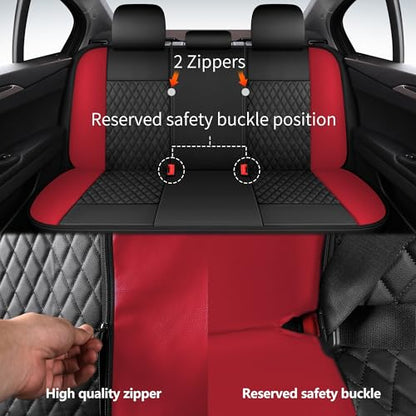 Faux Leather Full Set Car Seat Covers
