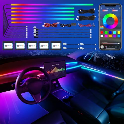 Dreamcolor Acrylic Interior Car LED Strip Light with Wireless APP