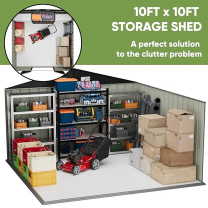 10x10 FT Metal Storage Shed