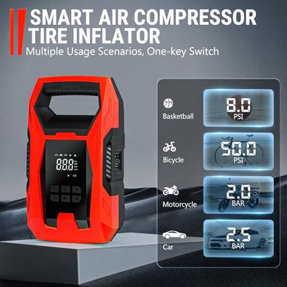 AC DC Tire Inflator Portable Air Compressor