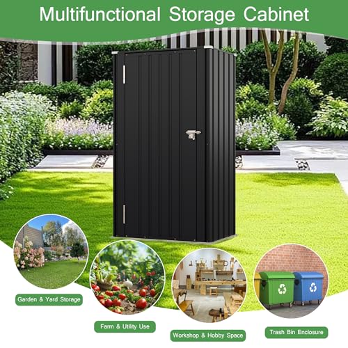 22 Cuft Vertical Storage Shed Without Adjustable Shelves