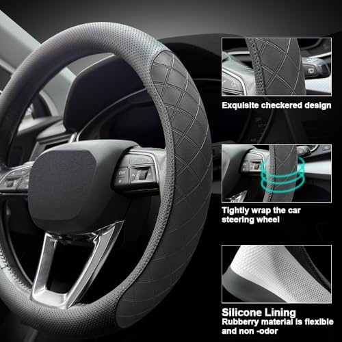Nappa Leather Steering Wheel Cover