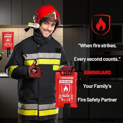 Emergency Fire Blanket for Home and Kitchen