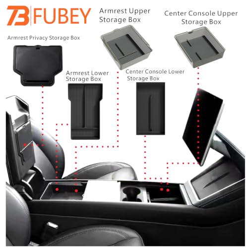 Tesla Model Y Juniper Center Console Organizer Tray 5