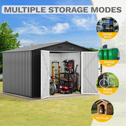 10x8ft Outdoor Storage Shed