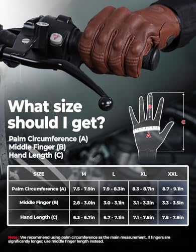 Motorcycle Leather Gloves