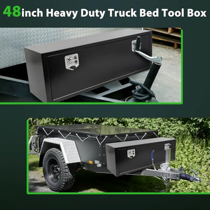 48" Iron Truck Bed Tool Box